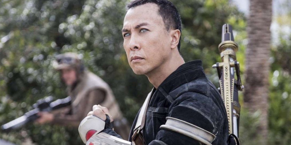 Donnie Yen as Chirrut Îmwe in Rogue One: A Star Wars Story