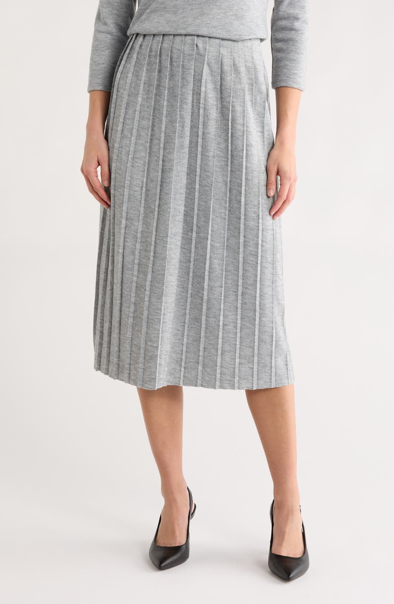 Pleated Midi Skirt