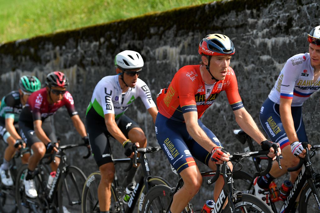 Rohan Dennis in the bunch during stage 6 at Tour de Suisse