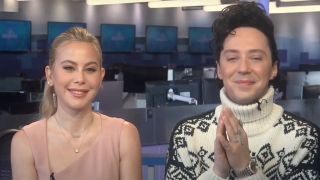 Tara Lipinski and Johnny Weir assess Nathan Chen during Olympics interview.