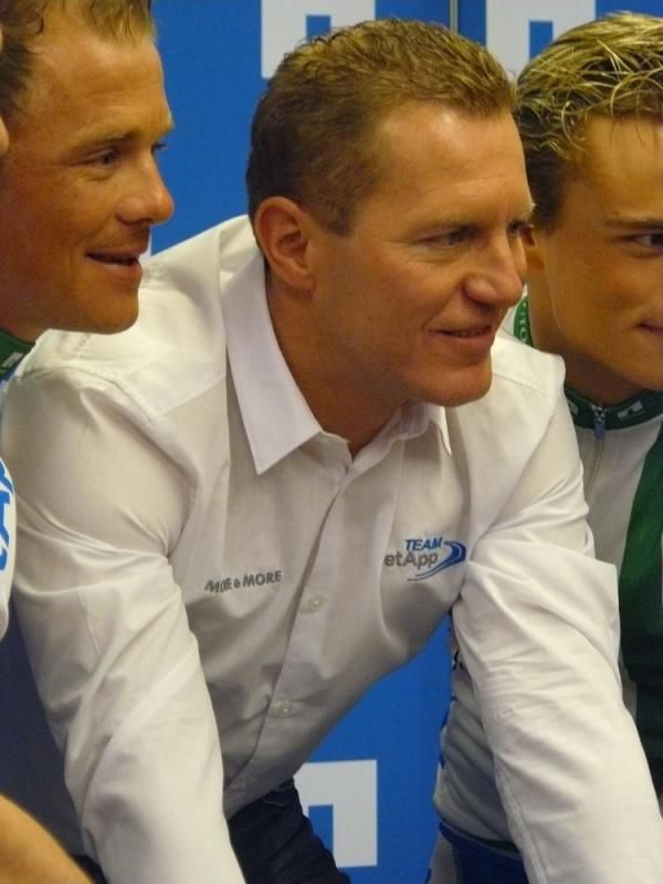 Sport Director Jens Heppner looks ready to race again