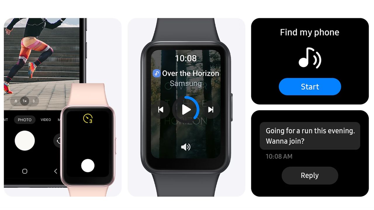 The Samsung Galaxy Fit 3 fitness tracker