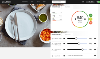 The Vitamojo app lets you decide the calorie content of your order