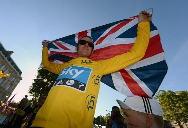 A history-making day as Bradley Wiggins (Sky) becomes the first Briton to win the Tour de France.