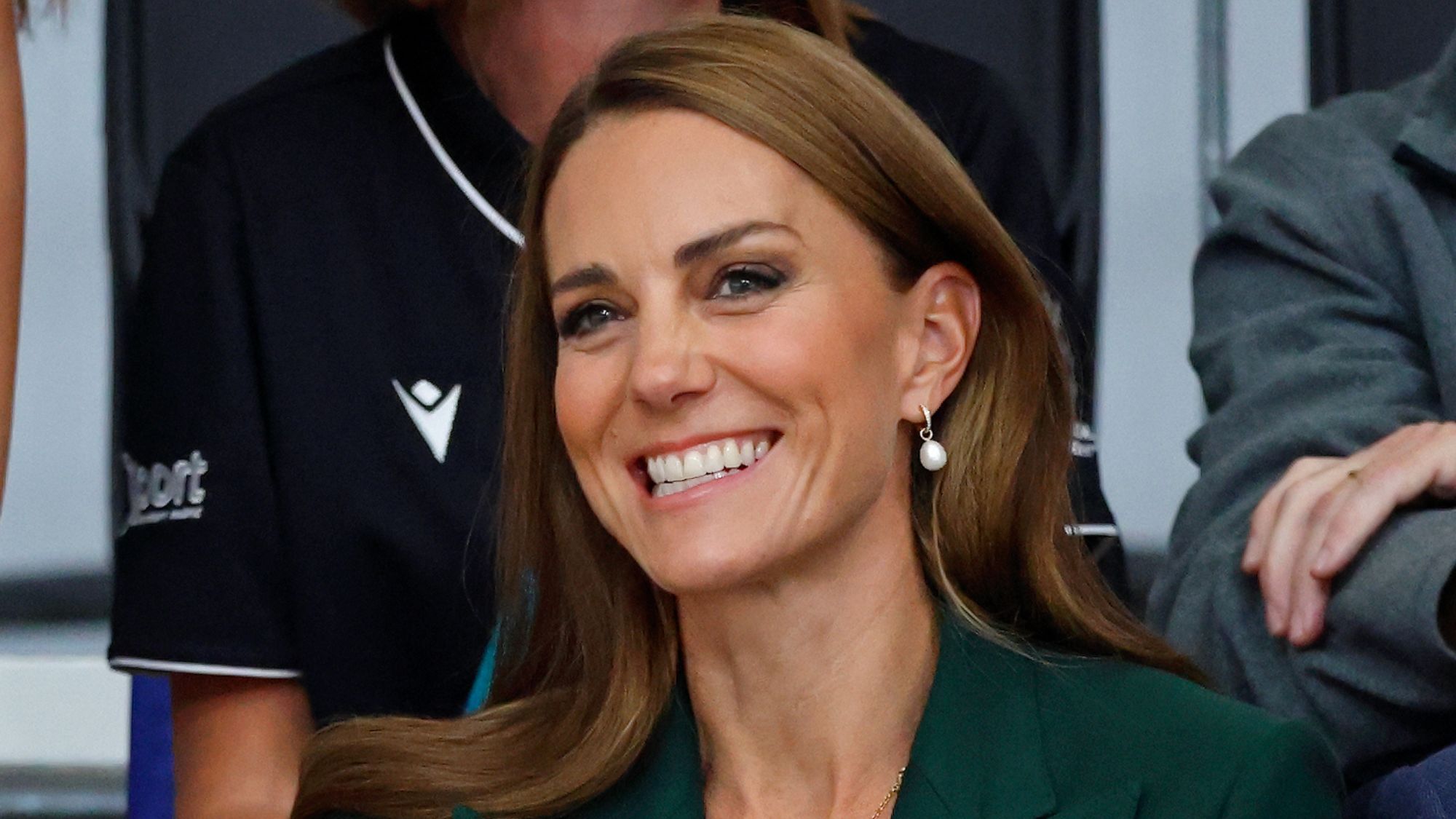 Catherine, Princess of Wales watches the track cycling during the Glasgow 2026 Commonwealth Games at the Sir Chris Hoy Velodrome on August 1, 2026