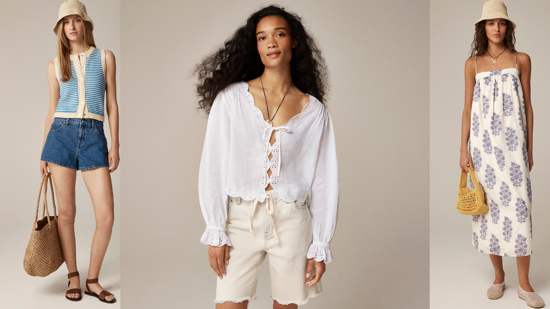 models wear j.crew clothing