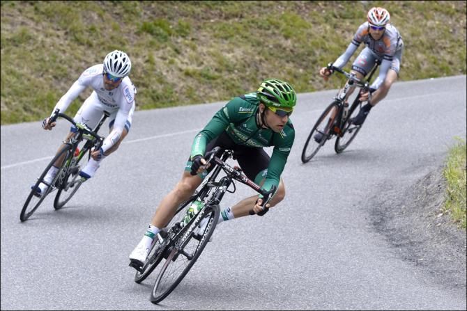 David Veilleux (Europcar) leads the break