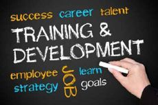 Training on chalkboard