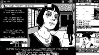 Best horror games; World of Horror; a black and white pixel art game