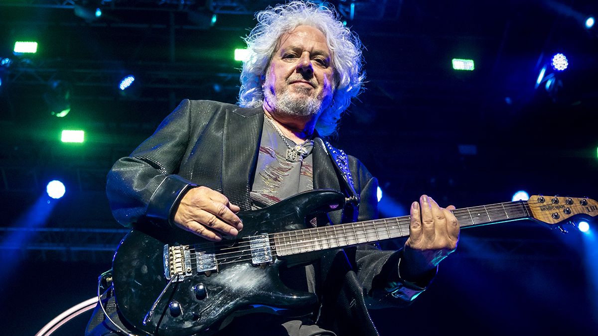 LUCCA, ITALY - JULY 24: Steve Lukather of Toto performs at Lucca Summer Festival at Piazza Napoleone on July 24, 2024 in Lucca, Italy. 