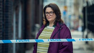 Ruth Jones as Elena Ravenscroft in "Run Away" on Netflix