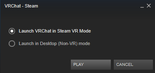 VRChat launch options