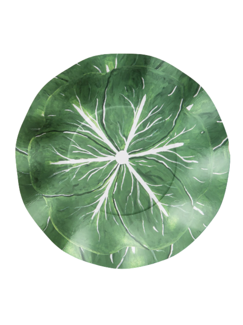 Classic Cabbage Dinner Plates, Set of 12