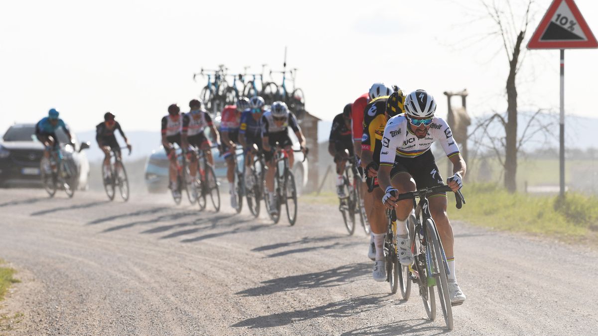 Julian Alaphilippe of France and Team Deceuninck - Quick-Step during the Eroica - 15th Strade Bianche 