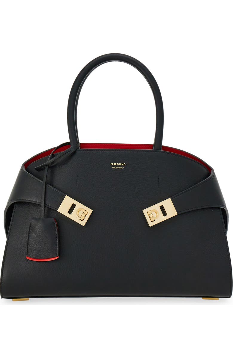 Hug Small Leather Top Handle Bag