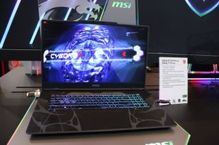 The MSI Cyborg gaming laptop at CES 2025