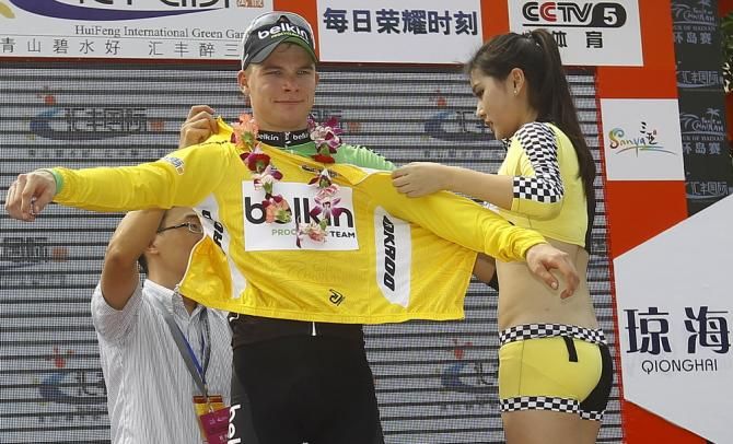 Moreno Hofland (Belkin) in yellow in China