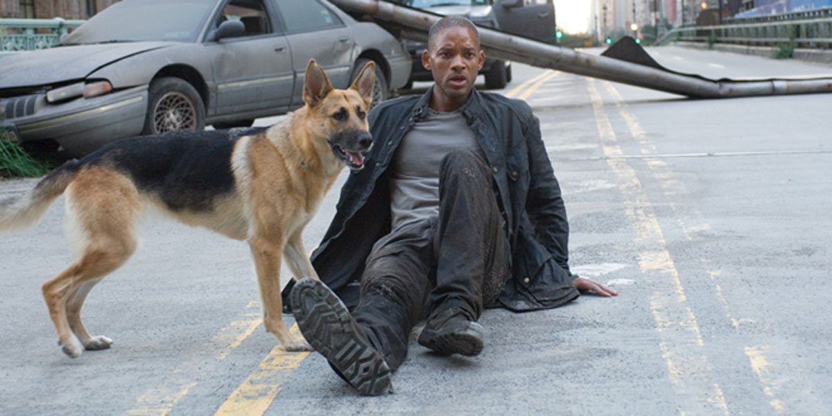 I Am Legend&#039;s Will Smith faces results of virus on population