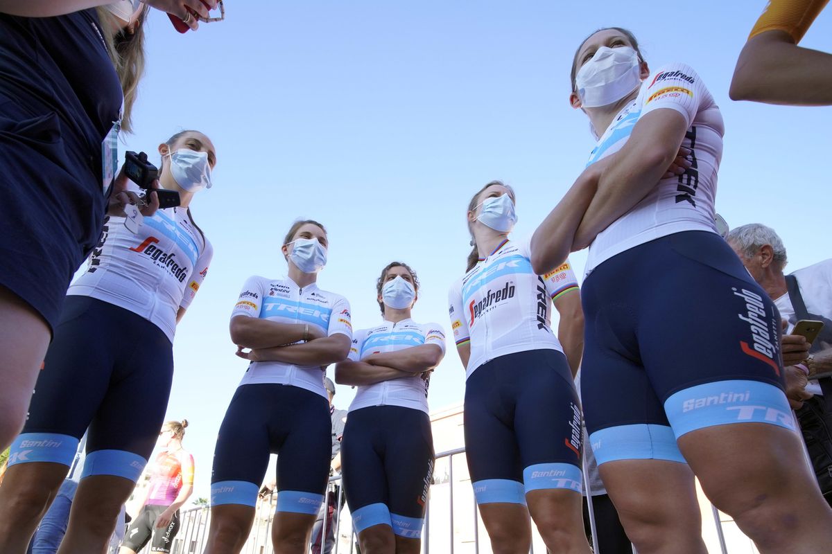 Giro d'Italia Donne 2022 - 33rd Edition - Teams Presentation - 29/06/2022 - Trek - Segafredo - photo Massimo Fulgenzi/PMG Sport/SprintCyclingAgency&Acirc;&copy;2022