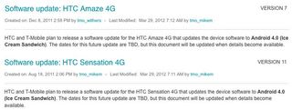 T-Mobile ICS Updates