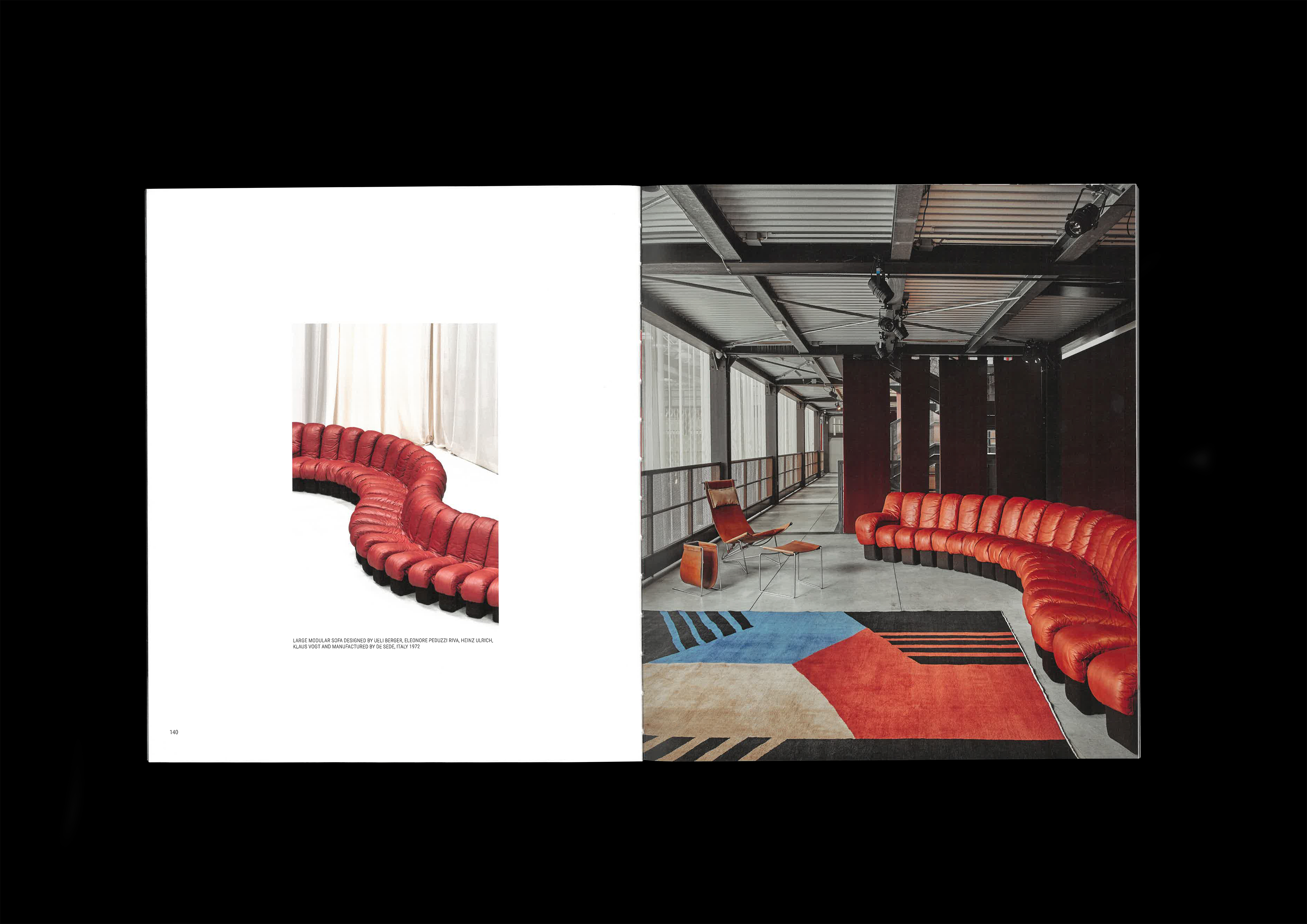 Book spread from the Nilufar Depot 10 year anniversary book