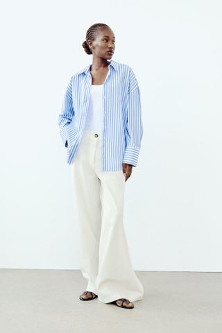 ZARA, Basic Poplin Shirt