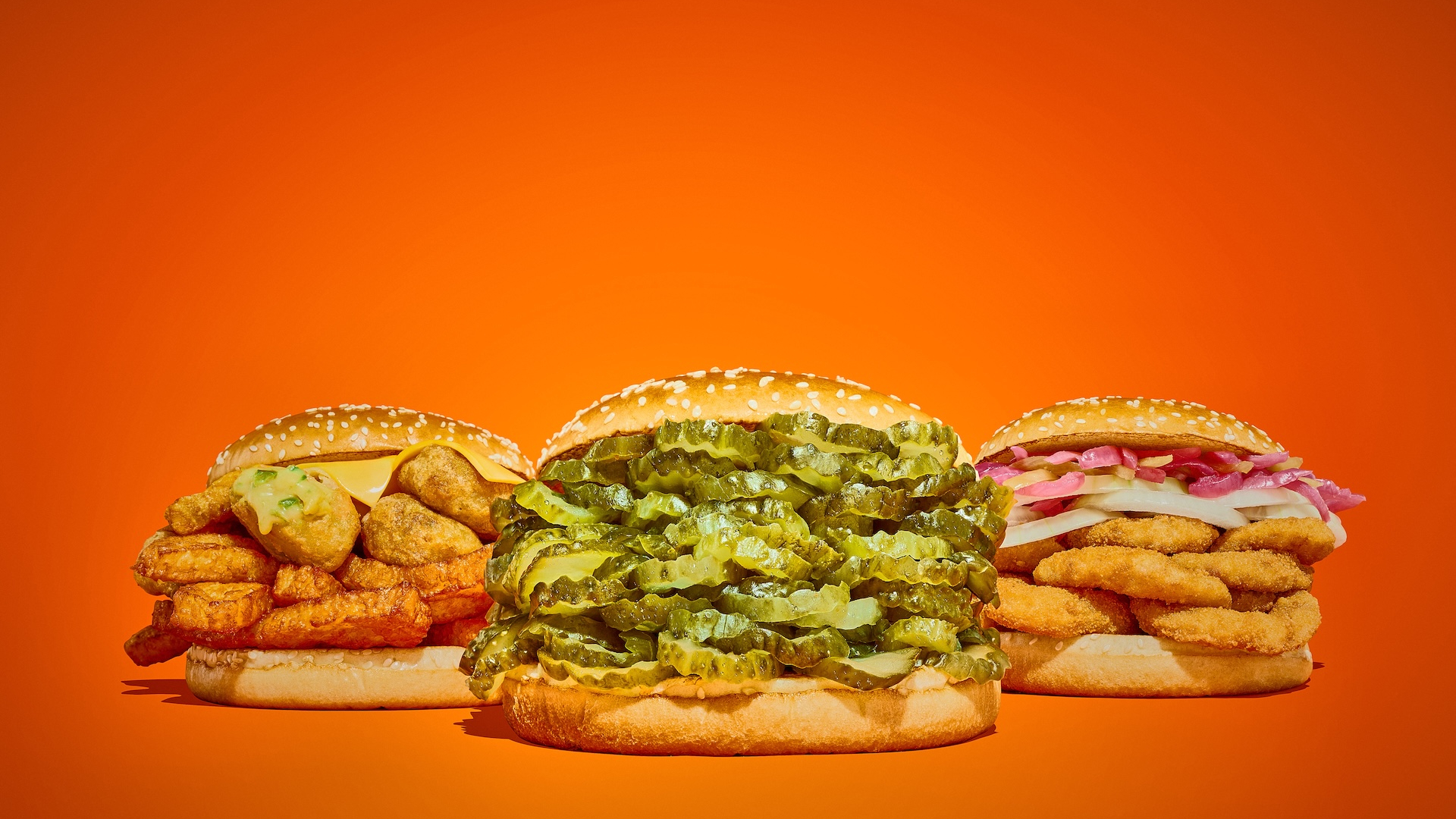 Three burgers that Burger King are serving this Halloween