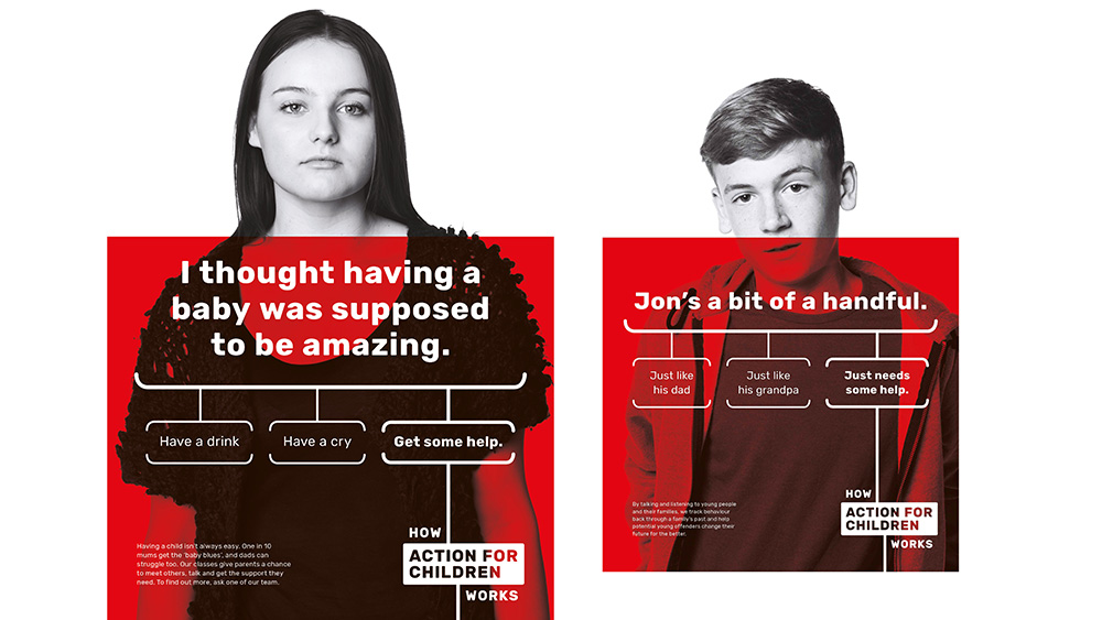 Action For Children, by Johnson Banks