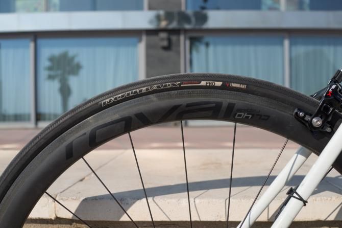 &rsquo;s training tires but he will race on the tubular version of the CLX 40 and run our newest generation of S-Works Turbo Tubular tires