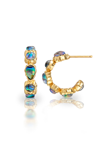 Capucine De Wulf Aurora Small Hoop Earrings - Abalone