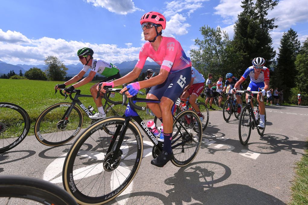 Luis Villalobos in the EF colours during stage 7 at Tour de Pologne