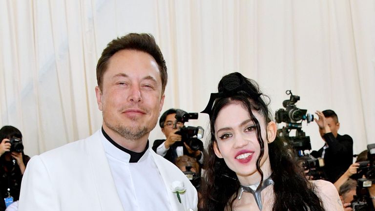 new york, ny may 07 elon musk and grimes attend the heavenly bodies fashion the catholic imagination costume institute gala at the metropolitan museum of art on may 7, 2018 in new york city photo by jason kempingetty images