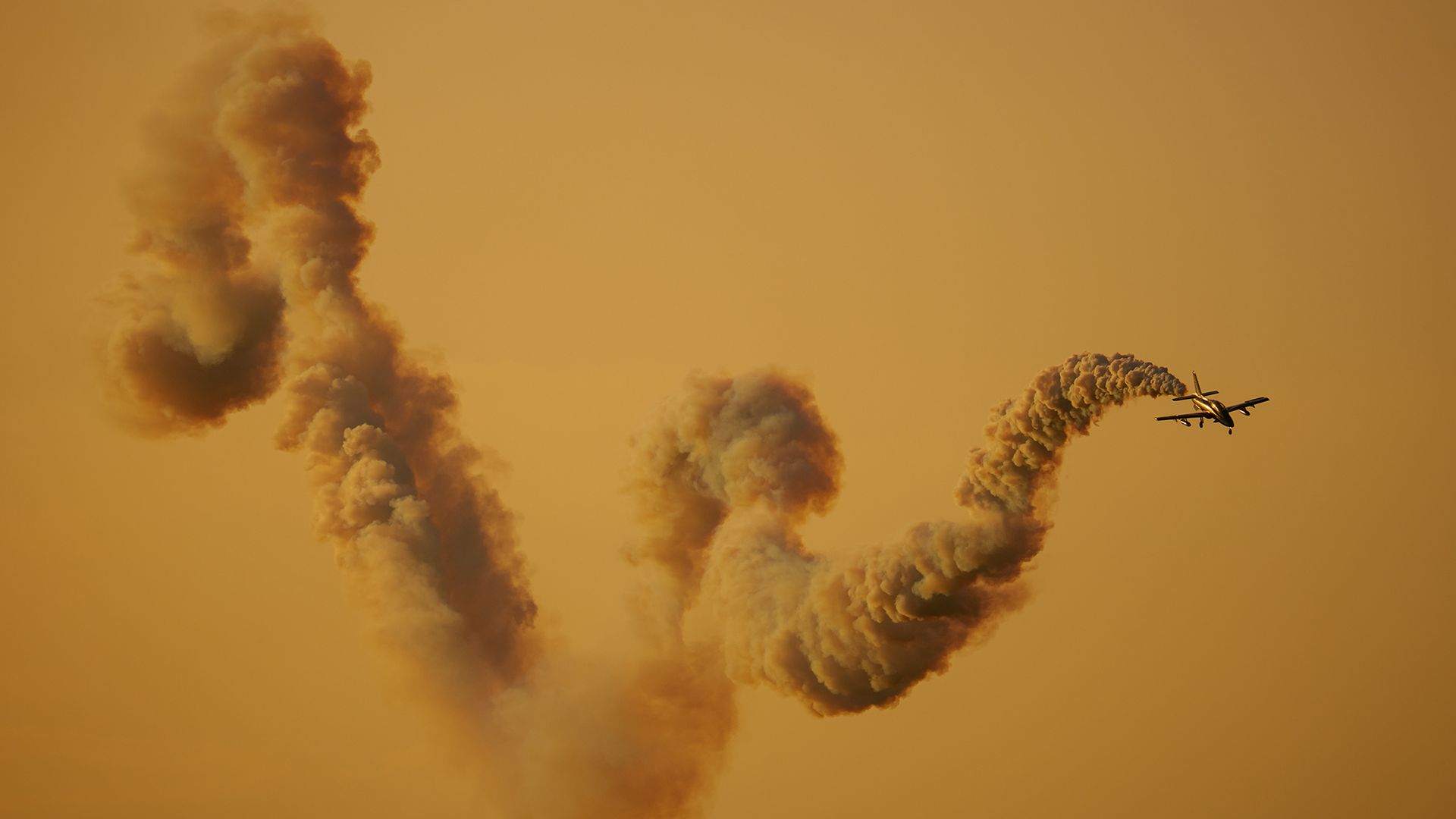 
                                The Frecce Tricolori aerobatic demonstration team of the Italian Air Force perform at the BIAS International Air Show in Bucharest, Romania
                            
