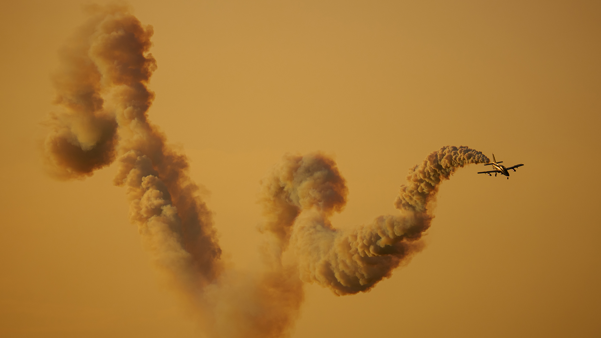 The Frecce Tricolori aerobatic demonstration team of the Italian Air Force perform at the BIAS International Air Show in Bucharest, Romania
