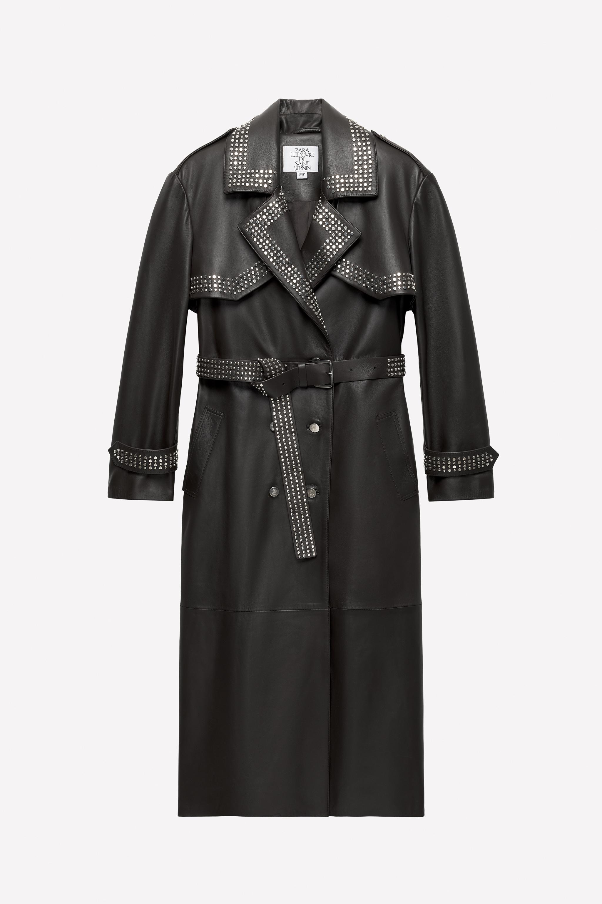 Leather Studded Trench Coat Ludovic De Saint Sernin X Zara