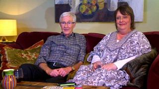 Kathy Burke and Paul O'Grady on 2014's Gogglebox celebrity special