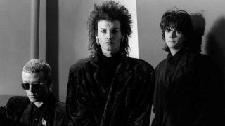 Love And Rockets posing for a photograph in the mid-80s