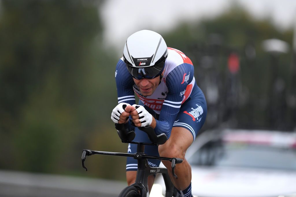 MILANO ITALY OCTOBER 25 Vincenzo Nibali of Italy and Team Trek Segafredo during the 103rd Giro dItalia 2020 Stage 21 a 157km Individual time trial from Cernusco sul Naviglio to Milano ITT girodiitalia Giro on October 25 2020 in Milano Italy Photo by Tim de WaeleGetty Images