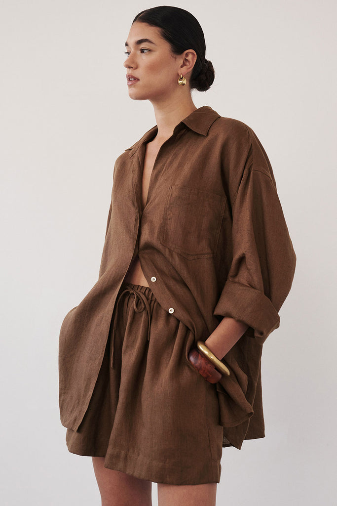 Lune Fondant Linen Short