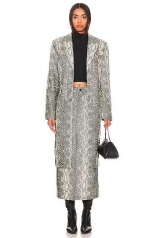 Gemini Faux Leather Coat