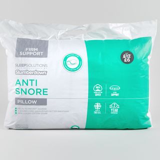 anti snore pillow with white background