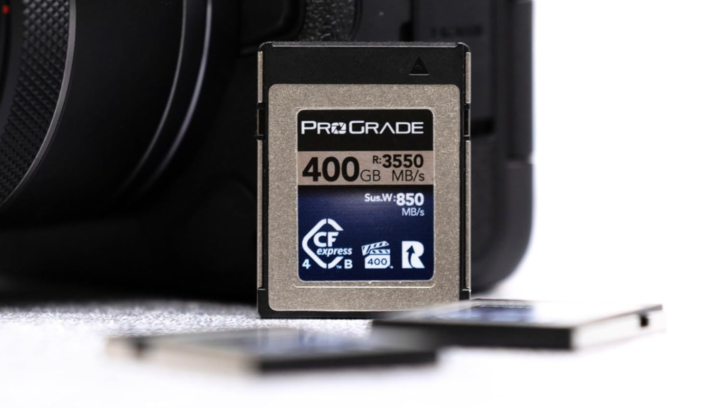 Product shot of ProGrade Digital Memory Card