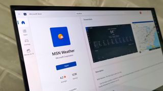 MSN Weather app in Microsoft Store