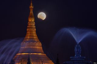 Super Blue Blood Moon in Myanmar