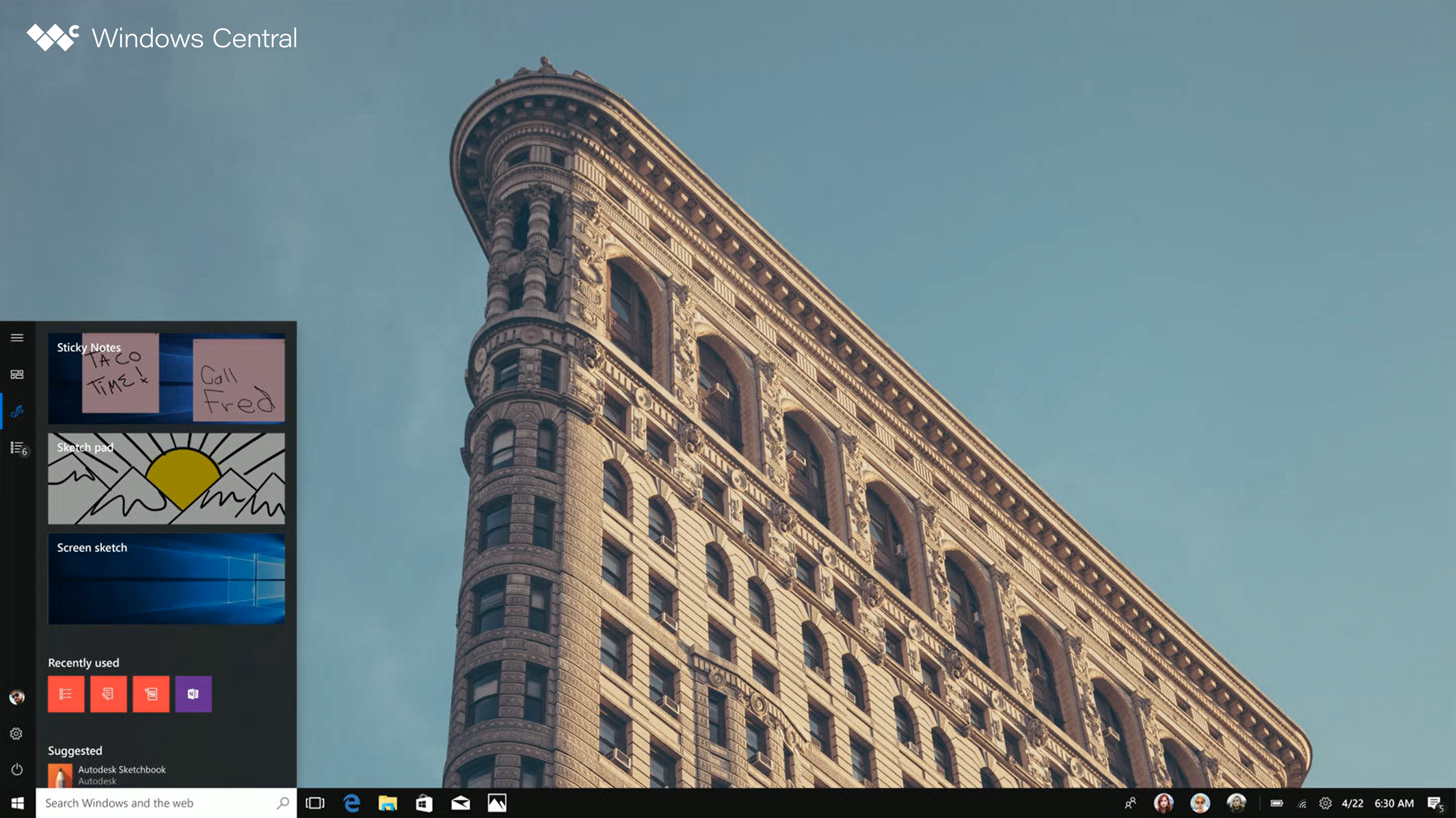 Windows 10 Start Menu Concepts
