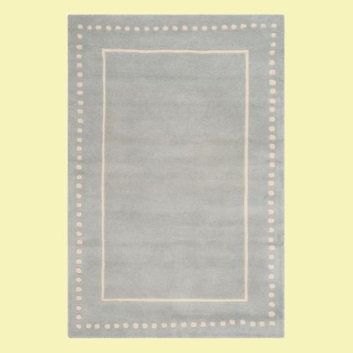 Bella Hand Tufted Area Rug in Light Blue/Ivory