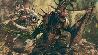 Skaven ratmen screech in artwork from Warhammer Age of Sigmar