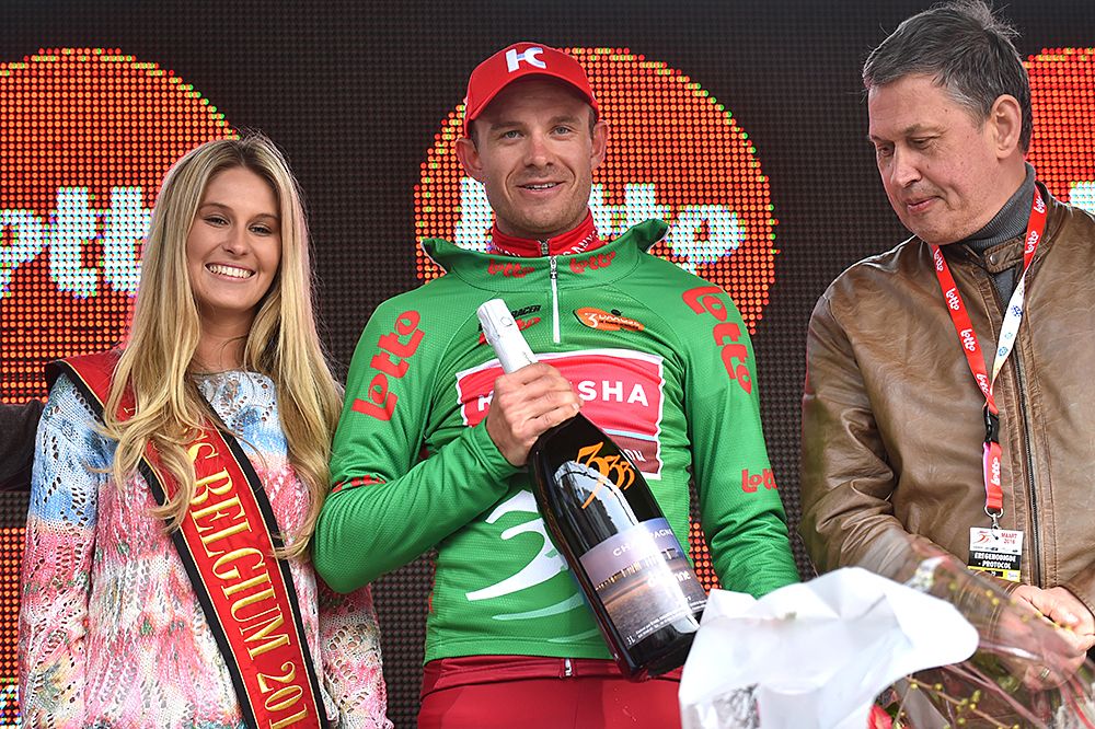Alexander Kristoff (Team Katusha) wins green points jersey at Three Days of De Panne