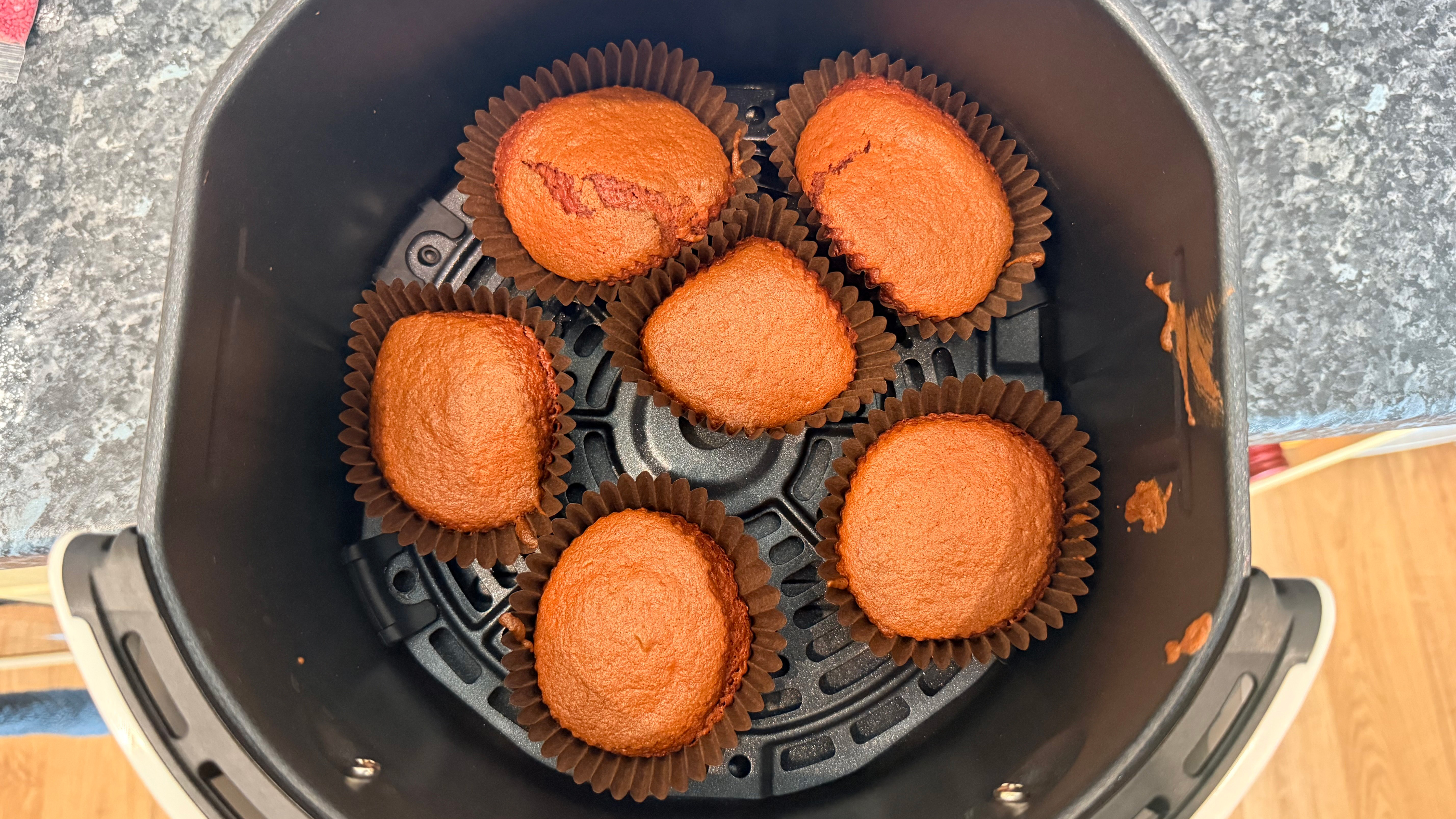food cooked on the laura ashley air fryer in the air fryer basket