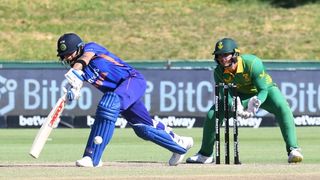 Virat Kohli batting for India against South Africa